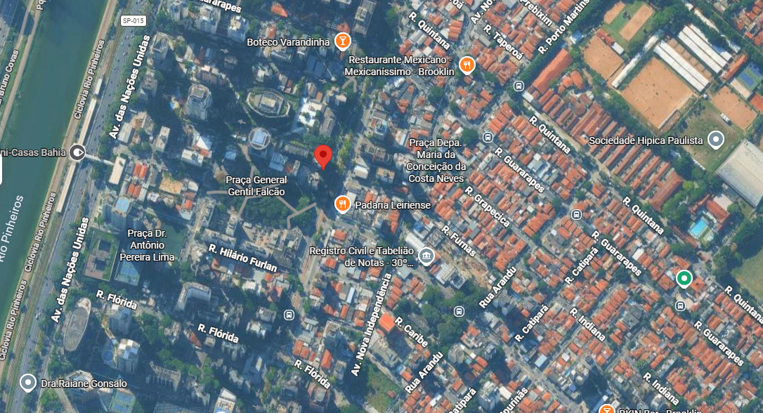 Mapa — Av. Engenheiro Luiz Carlos Berrini, 1700, Brooklin - 12º andar - São Paulo/SP